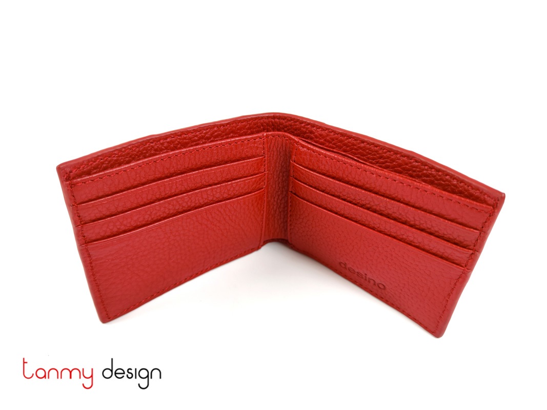 Red basic art wallet
